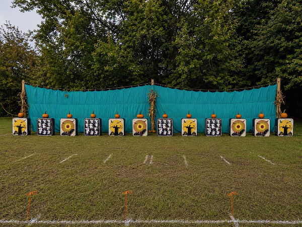 Spooky Range With Pumpkins And Targets
